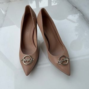 Coach Beige Leather Pumps